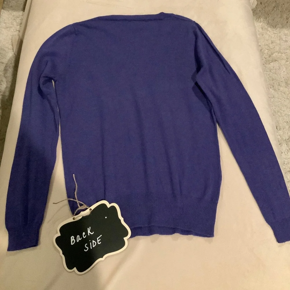 Mossimo Purple M V-neck Sweater Timeless Classic Cottagecore Golf Officecore